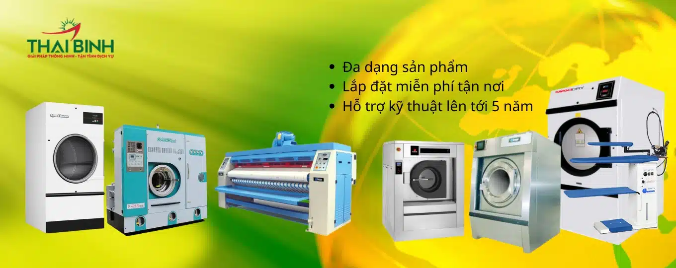 banner máy giặt công nghiệp