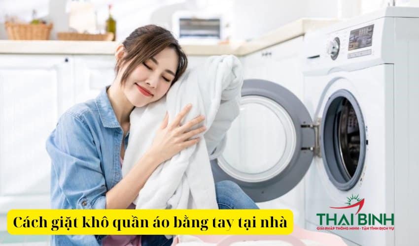 các bước giặt khô quần áo bằng tay tại nhà