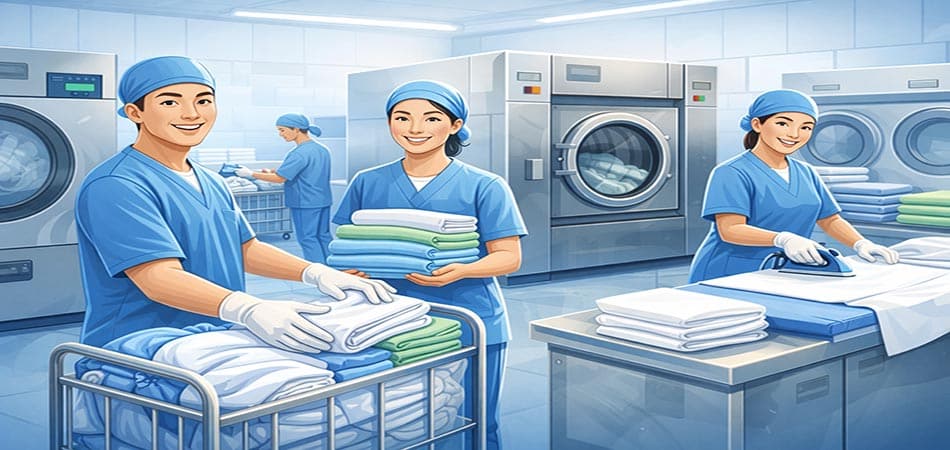 Sự cần thiết xây dựng vận hành xưởng giặt sấy công nghiệp trong bệnh viện 7