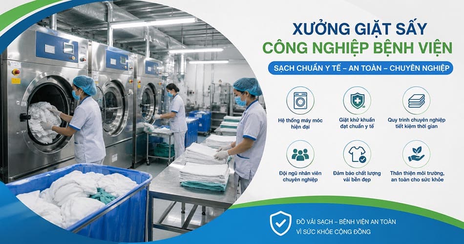 Giải pháp xưởng giặt sấy công nghiệp cho nhà máy xí nghiệp hiệu quả 12